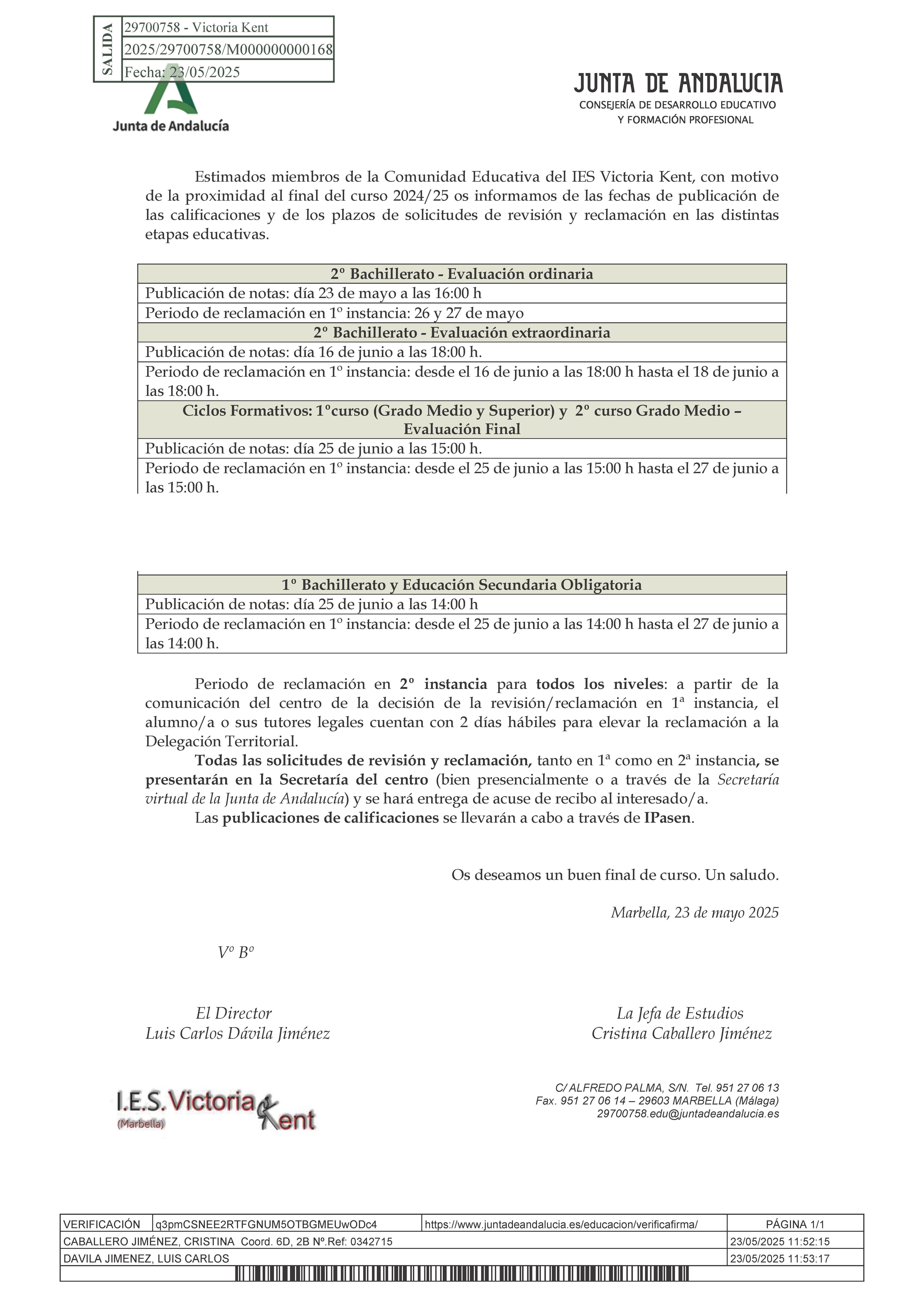 Calendario 2024-25